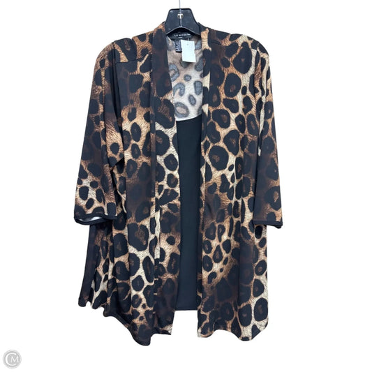 Top Long Sleeve By Clothes Mentor In Animal Print, Size: 2x