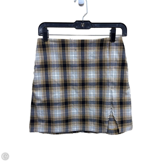 Skirt Mini & Short By Urban Outfitters In Plaid Pattern, Size: S
