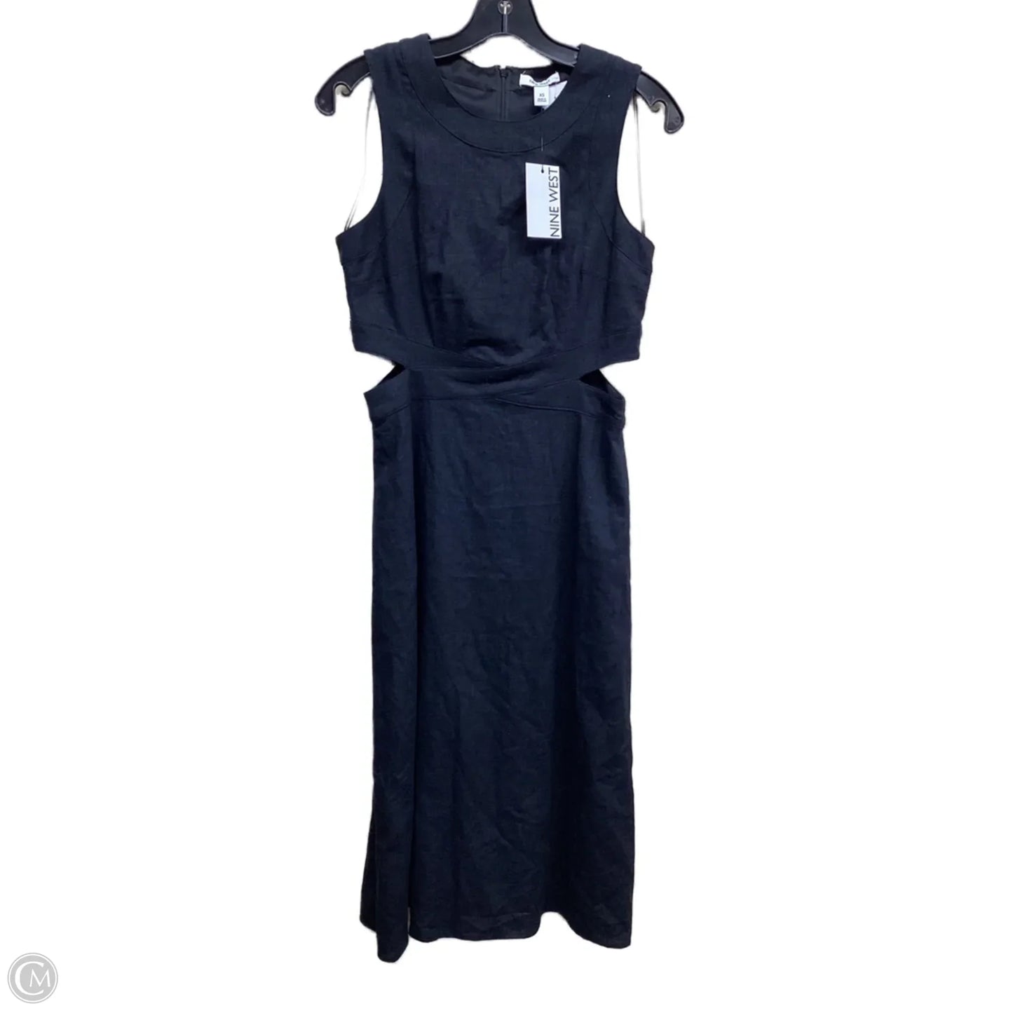 Dress Casual Midi By Nine West In Black, Size: Xs