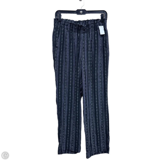 Pants Linen By Briggs In Striped Pattern, Size: M