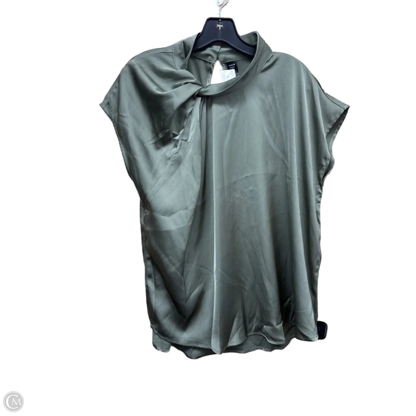 Top Short Sleeve By Shein In Green, Size: Xl