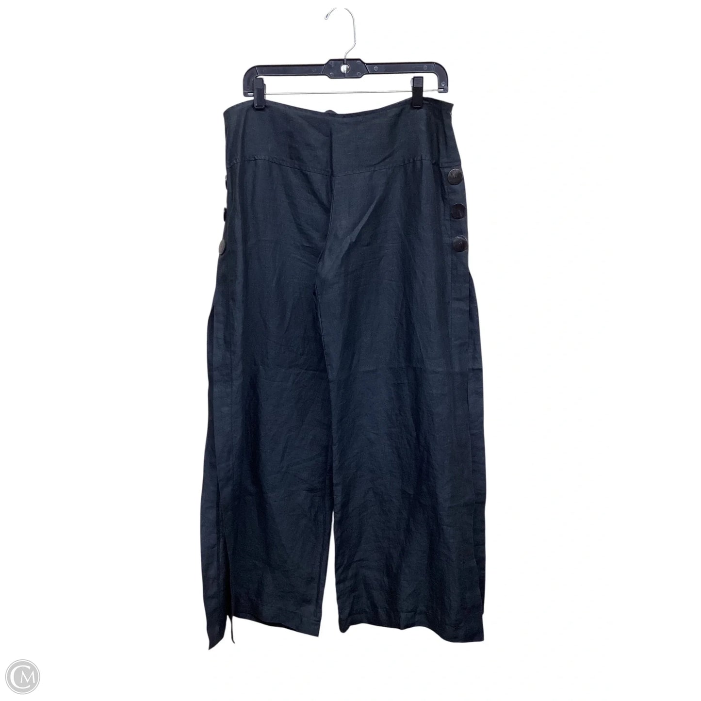 Pants Linen By Clothes Mentor In Black, Size: L