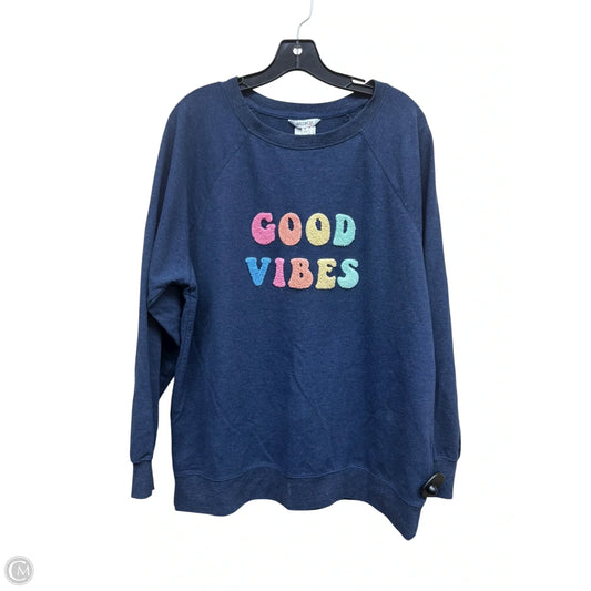 Sweatshirt Crewneck By Wildfox In Blue, Size: M