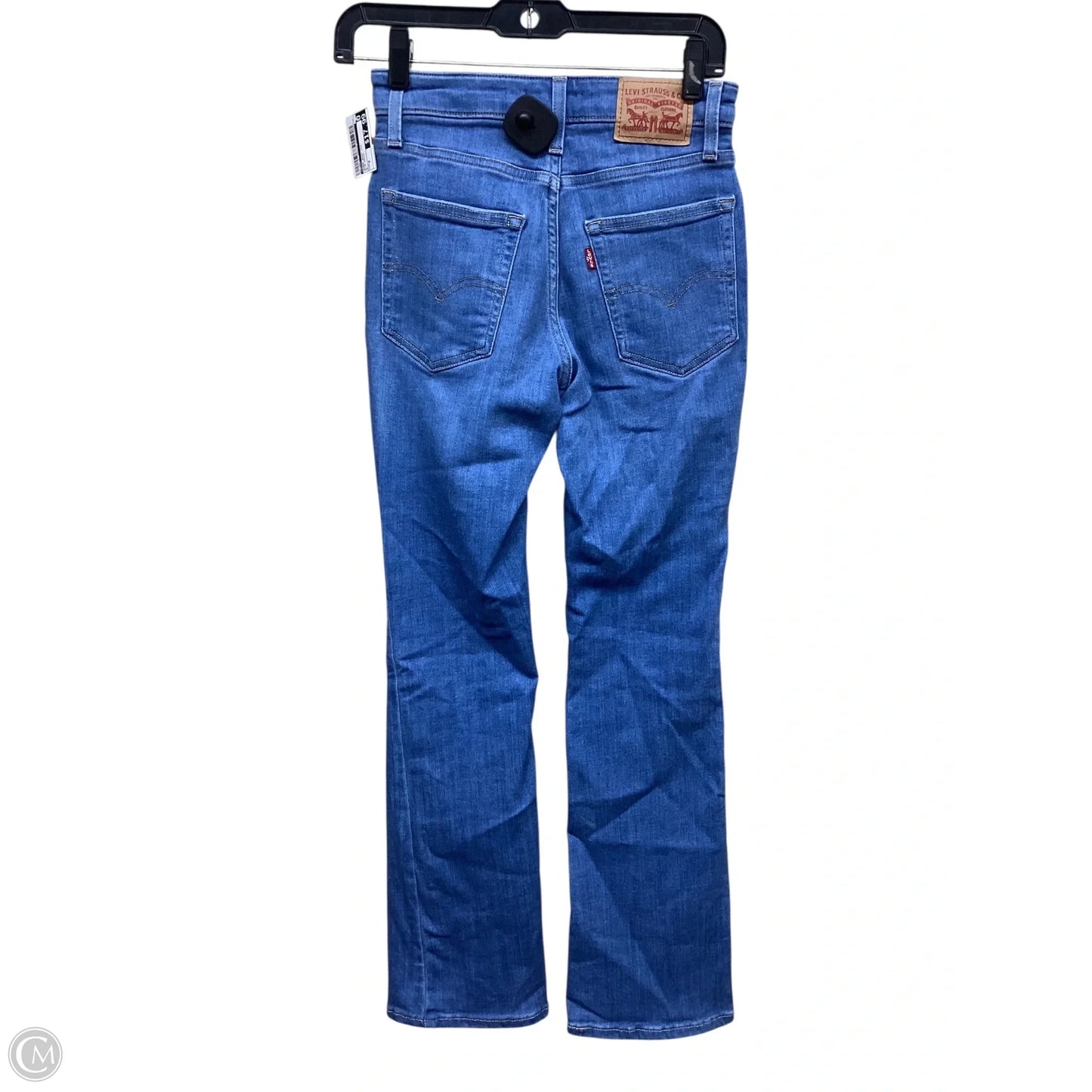 Jeans Boot Cut By Levis In Blue Denim, Size: 0