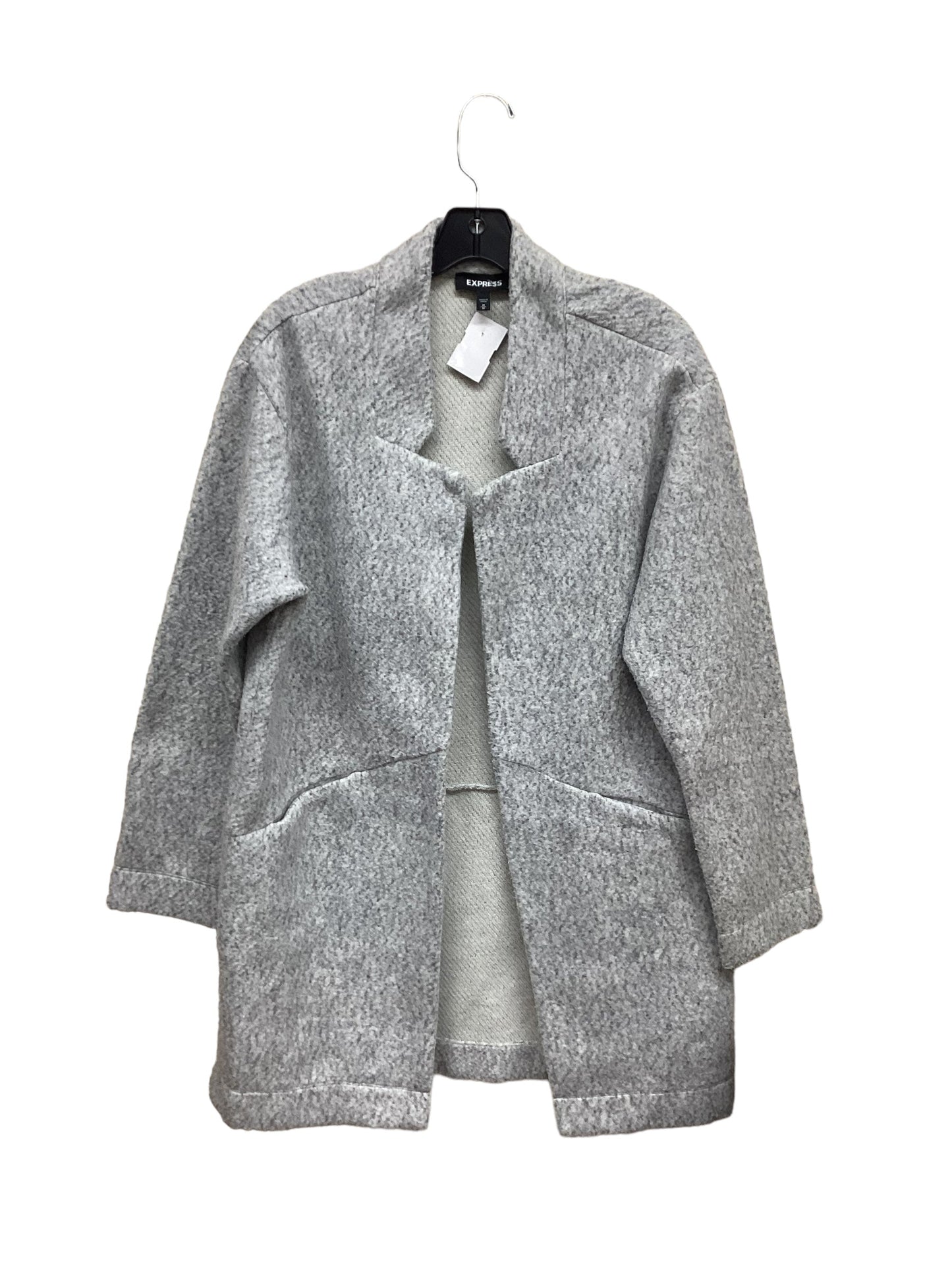 Coat Other By Express In Grey, Size: M