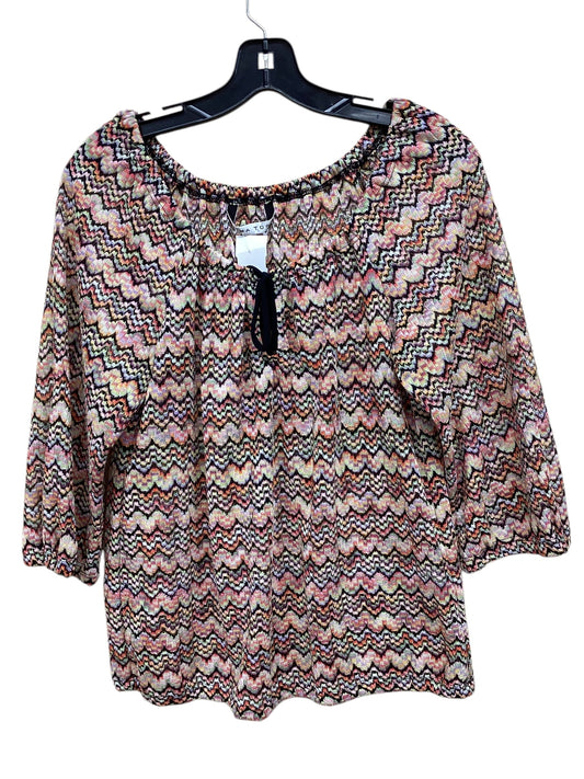 Top Long Sleeve By Trina Turk In Multi-colored, Size: M