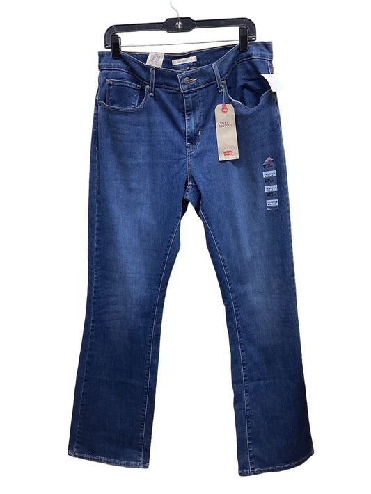 Jeans Boot Cut By Levis In Blue Denim, Size: 16