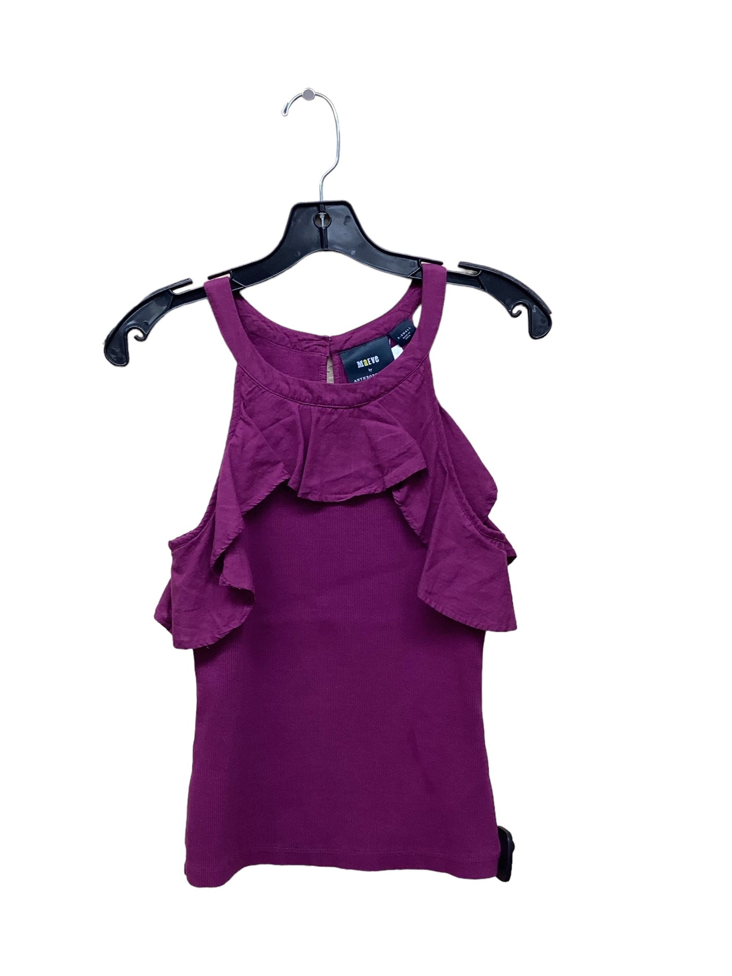 Purple Top Sleeveless Maeve, Size Xs