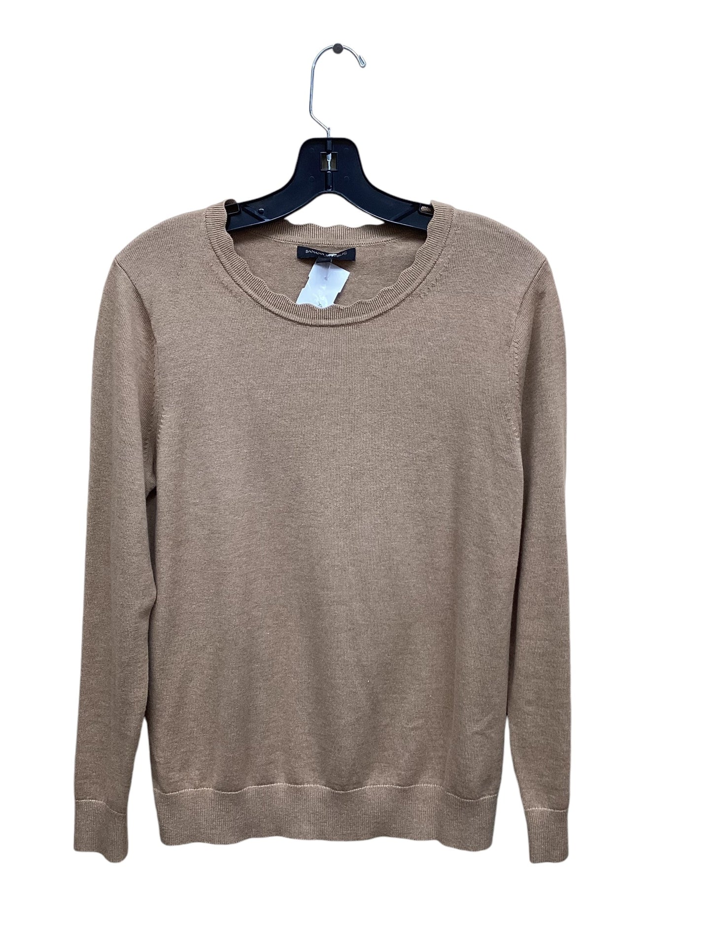 Top Long Sleeve By Banana Republic In Tan, Size: M