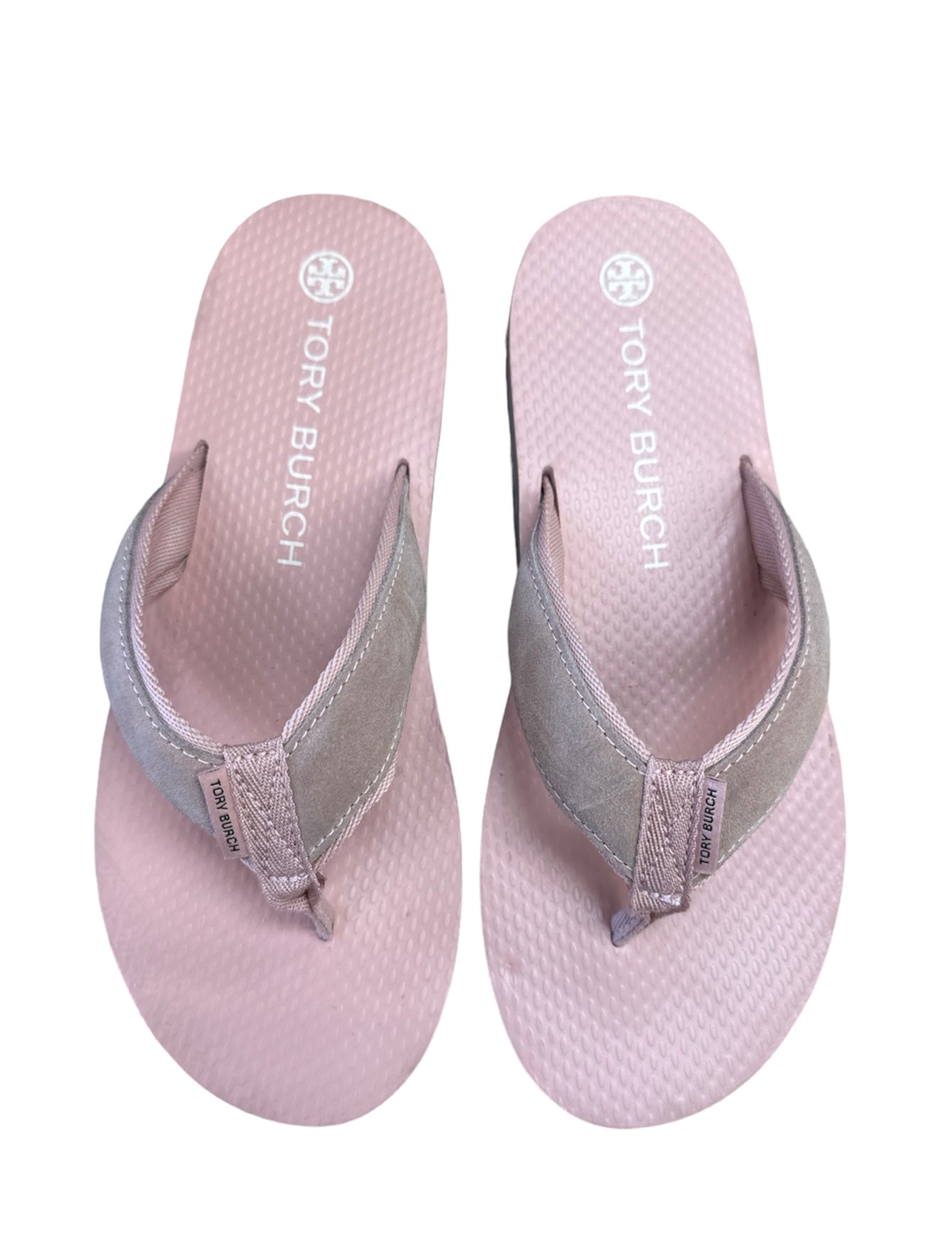 Pink Sandals Flats Tory Burch, Size 9