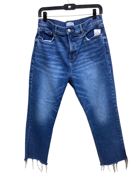 Jeans Straight By Loft In Blue Denim, Size: 10