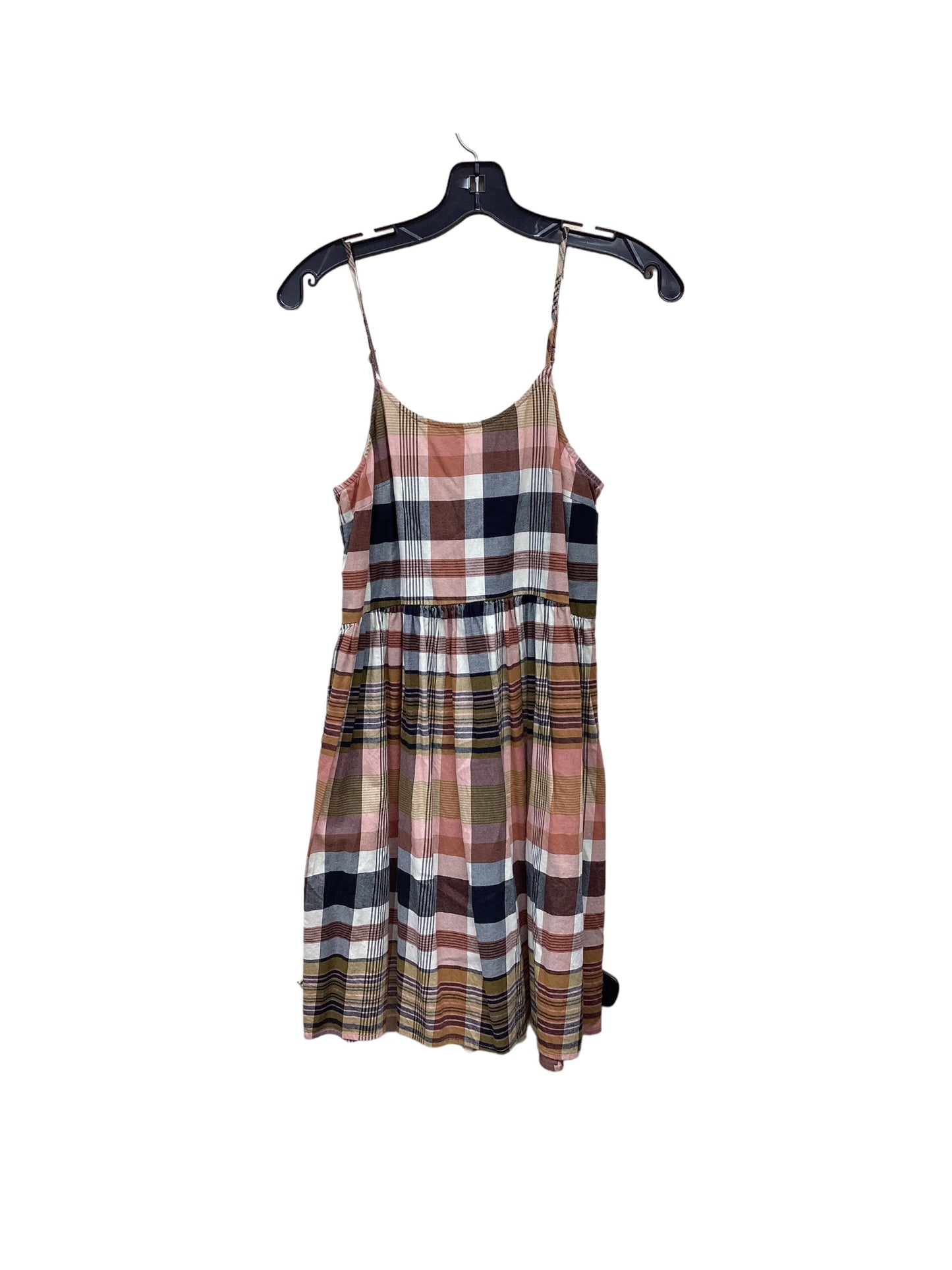 Plaid Pattern Dress Casual Short Madewell, Size Xs