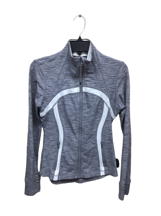 Athletic Jacket By Lululemon In Grey, Size: 8