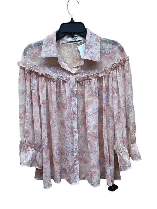 Top Long Sleeve By Clothes Mentor In Pink