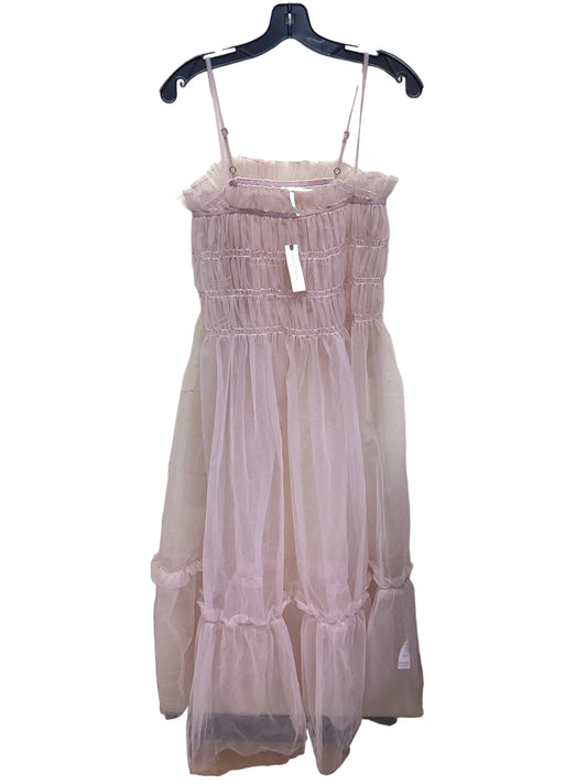 Dress Casual Midi By Anthropologie In Pink