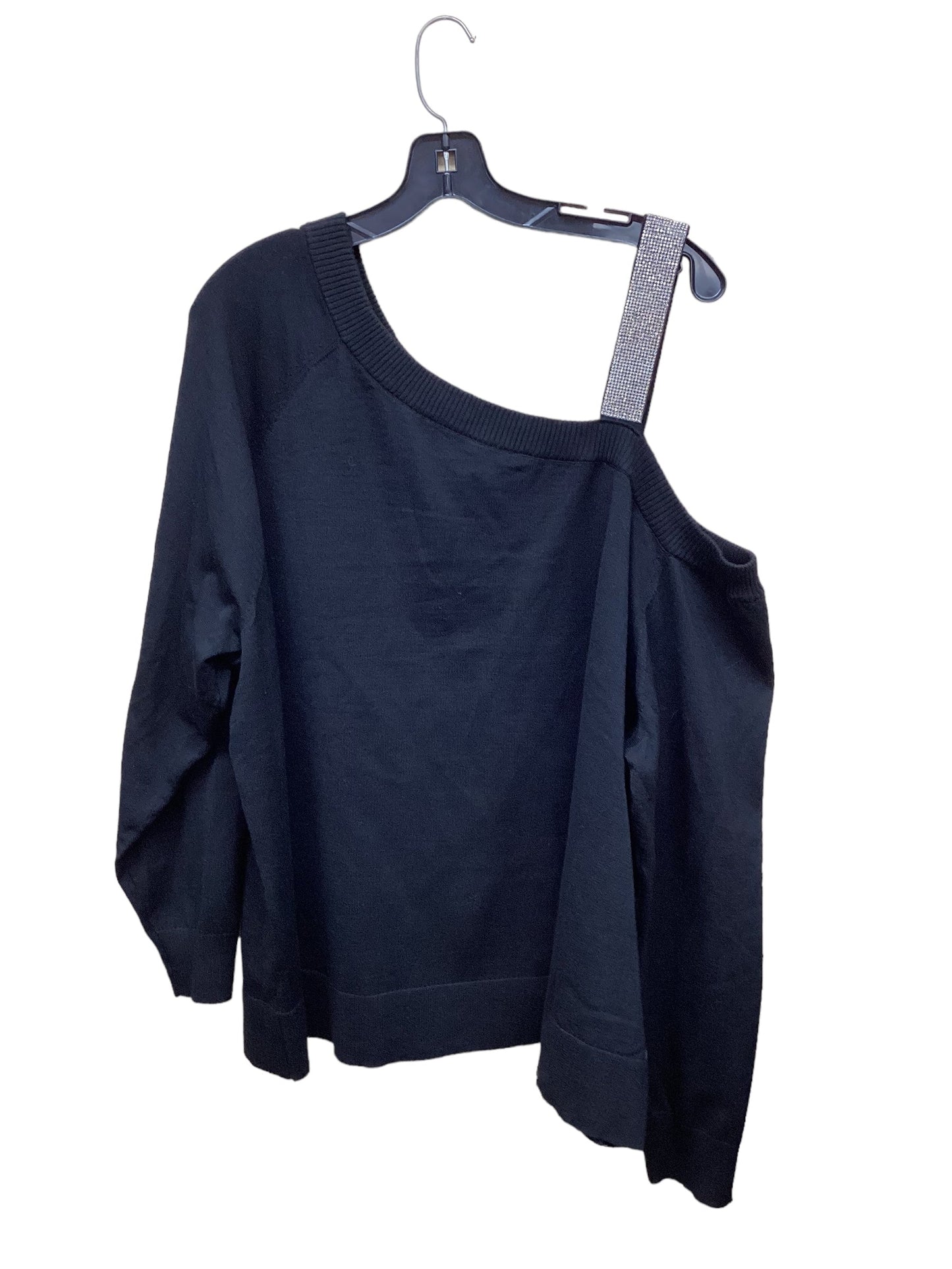 Top Long Sleeve By Jessica Simpson In Black, Size: 3x