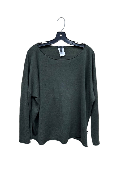 Top Long Sleeve By Eileen Fisher In Green, Size: Xl