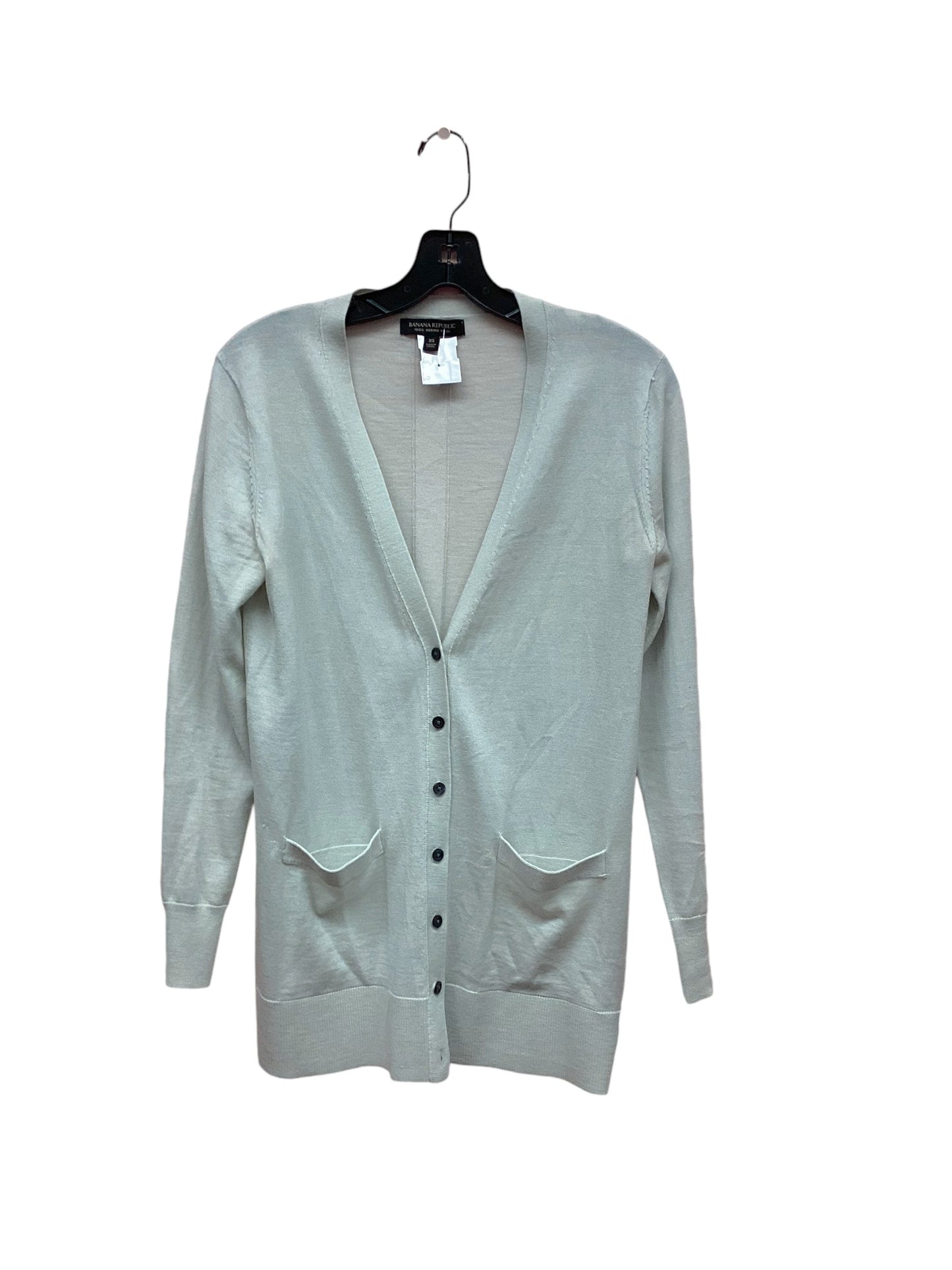 Sweater Cardigan By Banana Republic In Green, Size: Xs