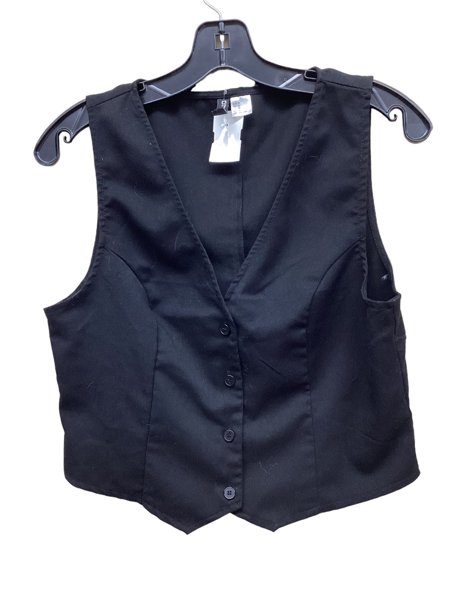 Top Sleeveless By Divided In Black, Size: M