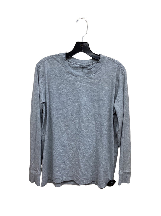 Athletic Top Long Sleeve Crewneck By Lululemon In Grey, Size: 0