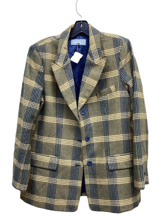 Blazer By Daniel Rainn In Plaid Pattern, Size: L