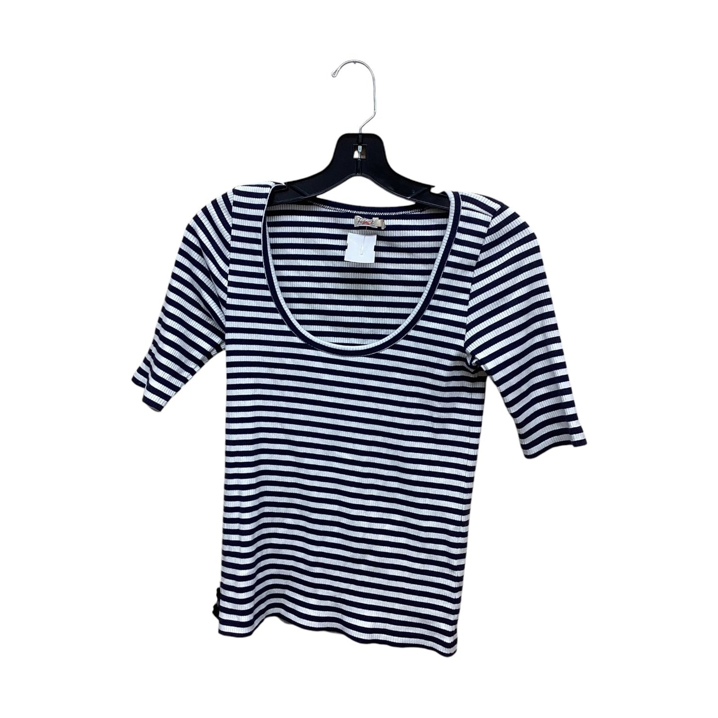 Top Short Sleeve By Faherty In Striped Pattern, Size: S