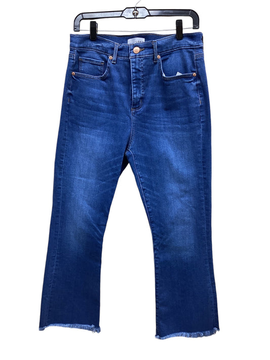 Jeans Straight By Loft In Blue Denim, Size: 10