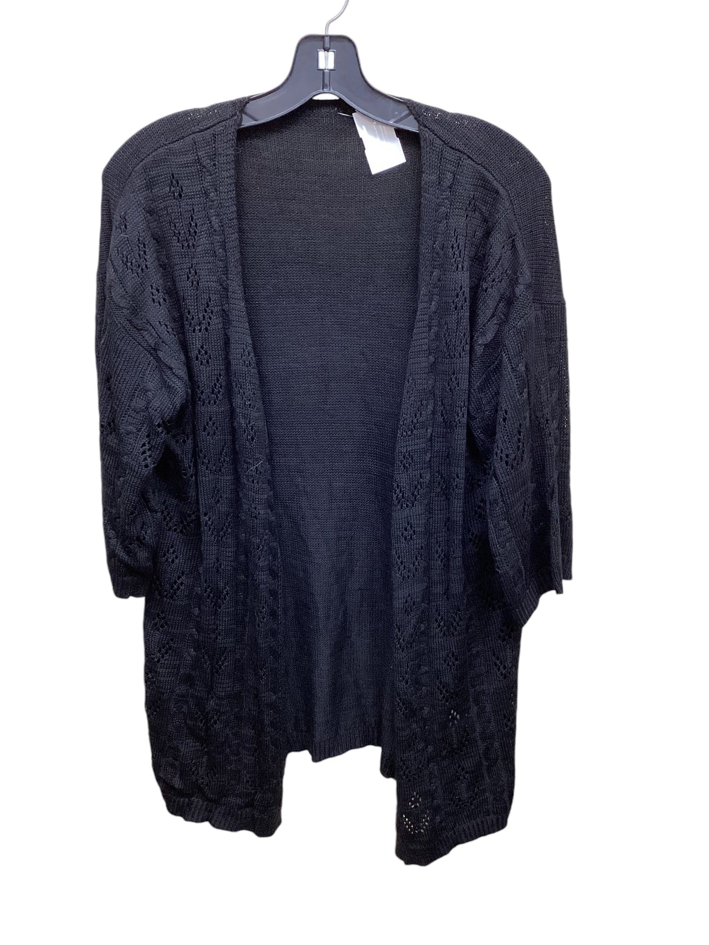 Cardigan By Clothes Mentor In Black, Size: L