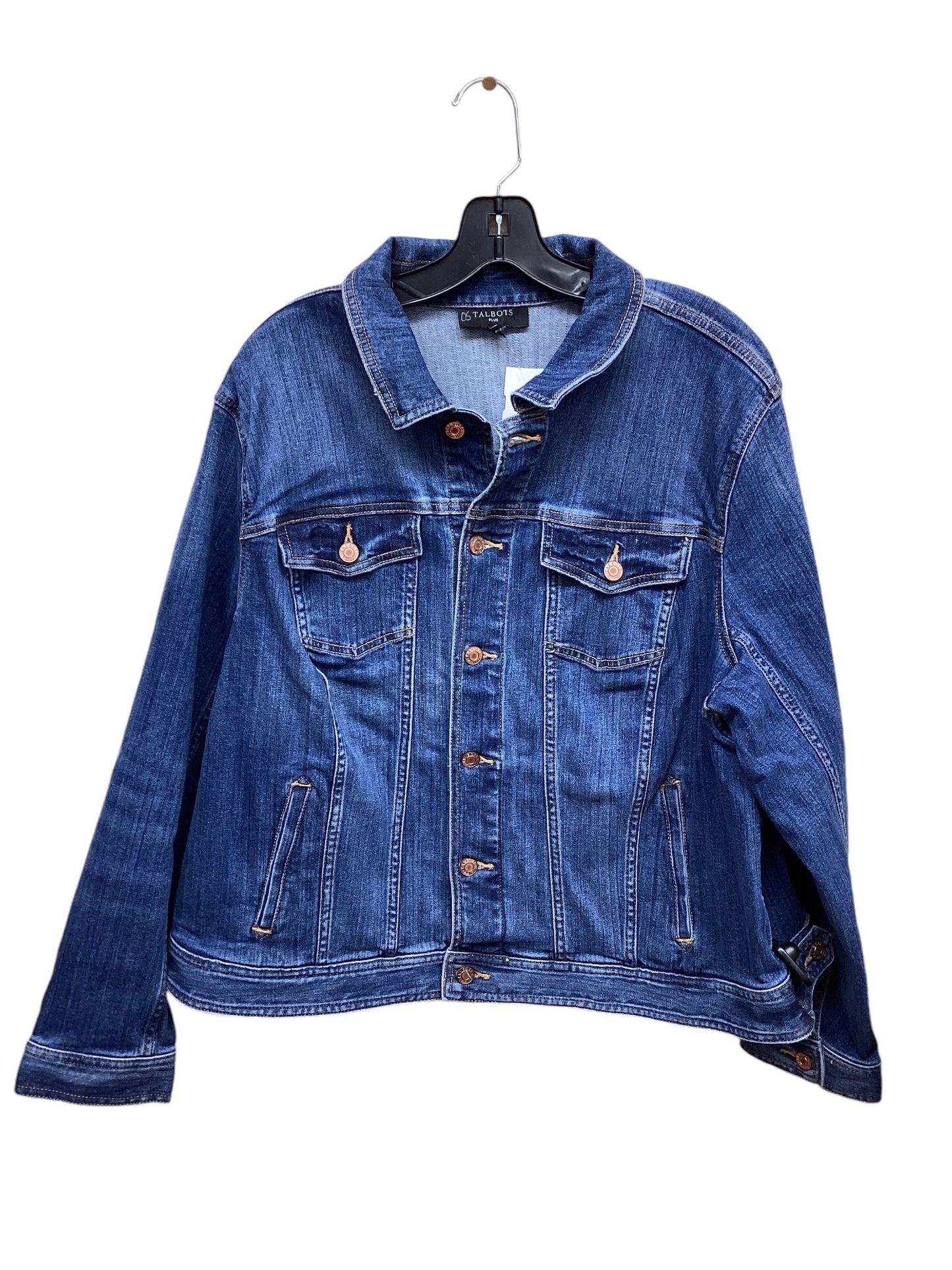 Jacket Denim By Talbots In Blue Denim, Size: 2