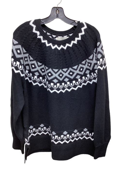 Sweater By Loft In Black, Size: L