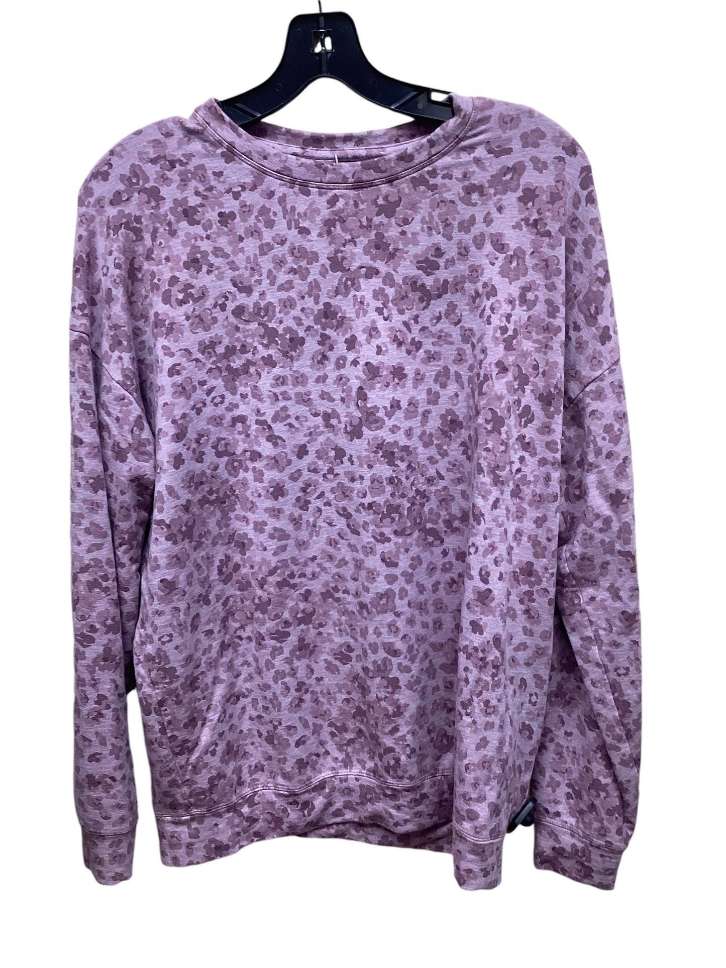 Athletic Top Long Sleeve Crewneck By Athleta In Purple, Size: S