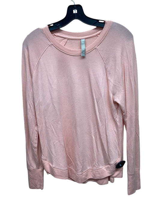 Athletic Top Long Sleeve Crewneck By Athleta In Pink, Size: M