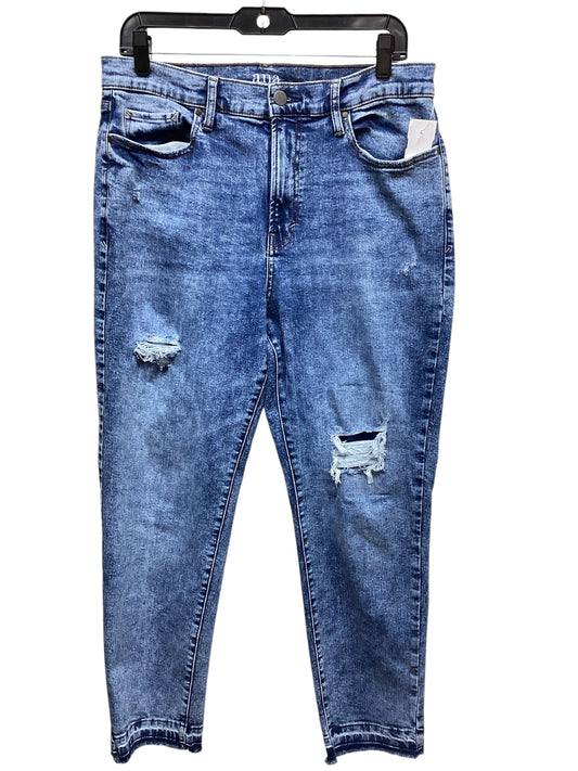 Jeans Straight By Ana In Blue Denim, Size: 14