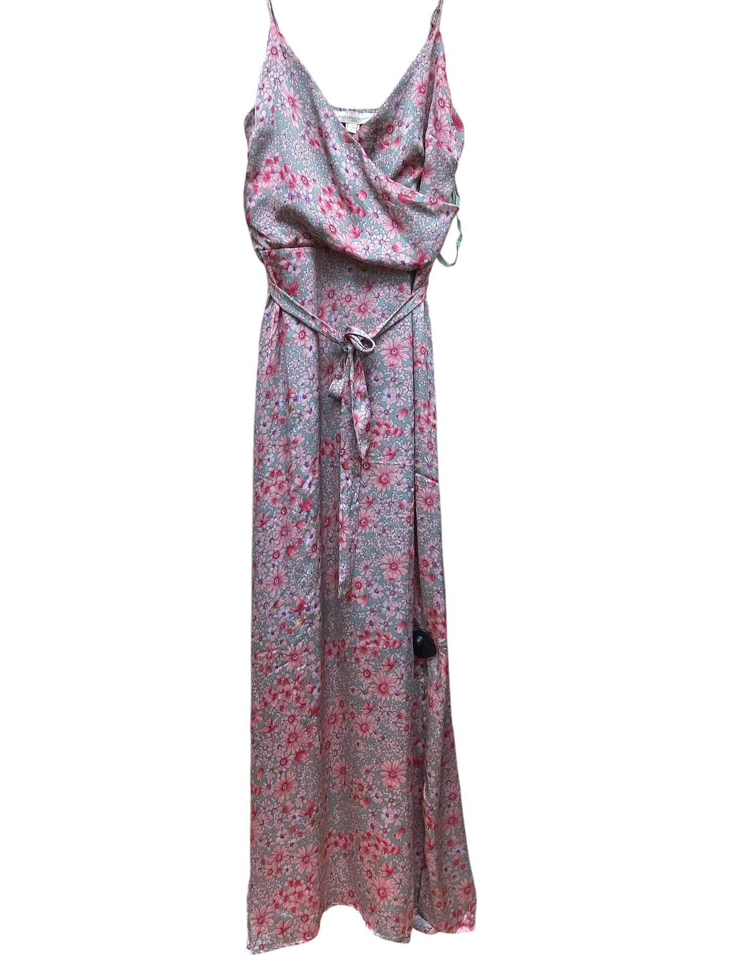 Dress Casual Maxi By Monteau In Floral Print, Size: L