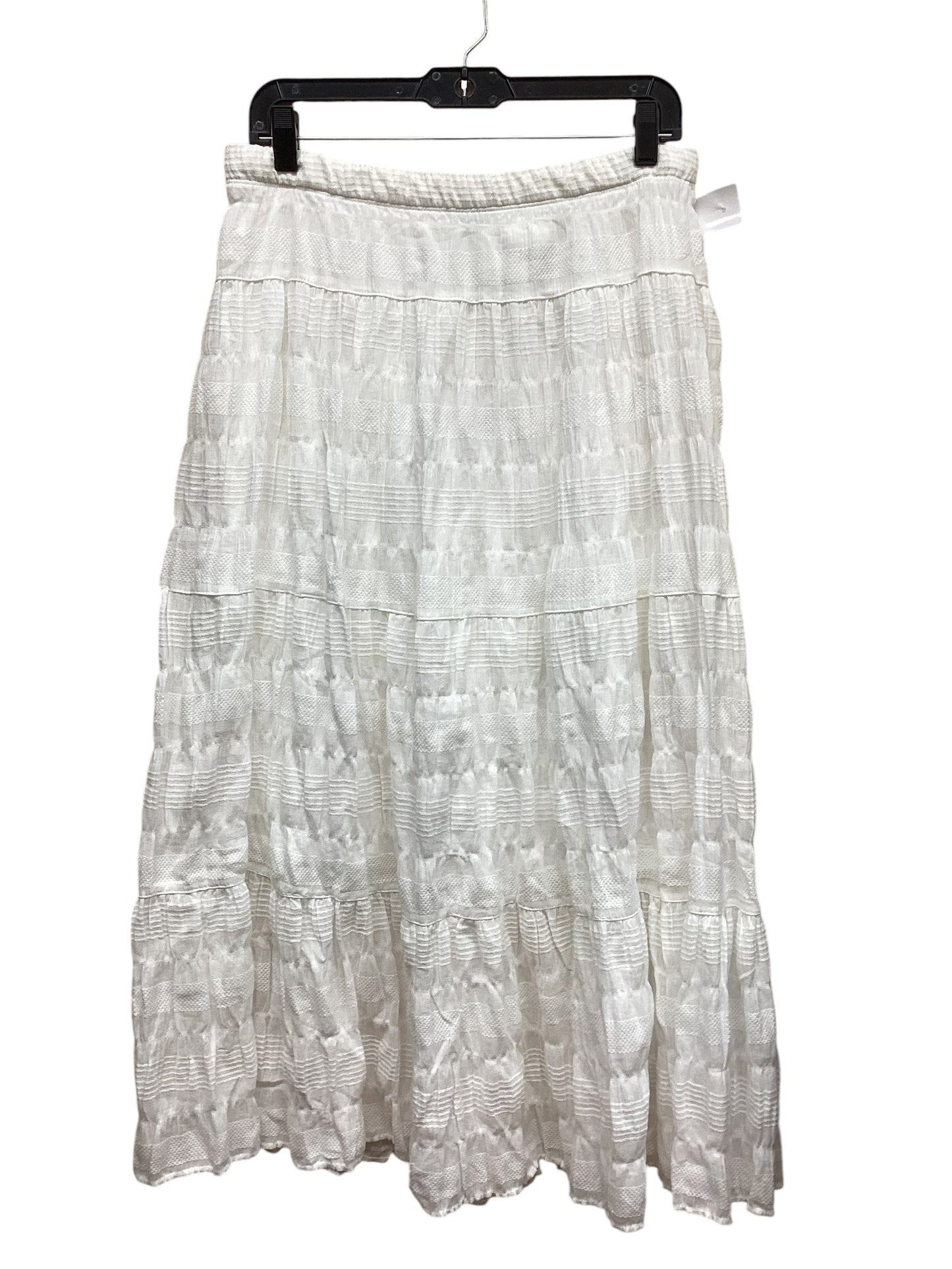 Skirt Midi By Max Studio In White, Size: L