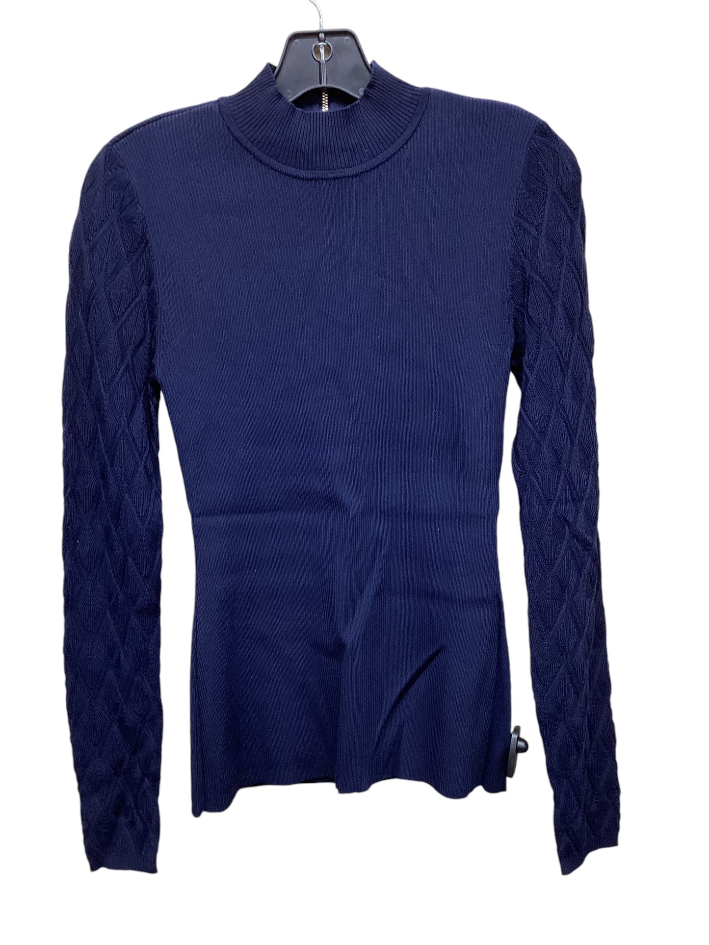 Top Long Sleeve By White House Black Market In Navy, Size: S