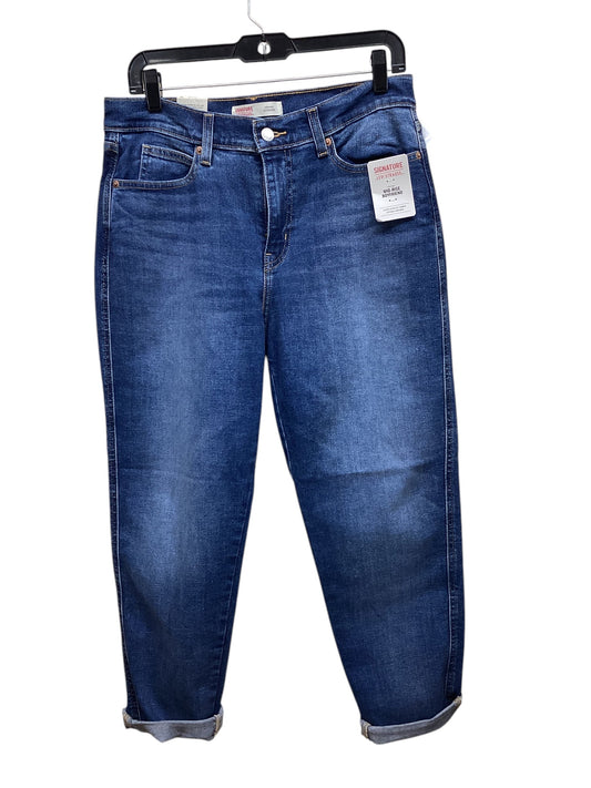 Jeans Straight By Levis In Blue Denim, Size: 6