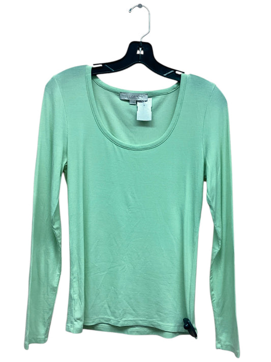 Top Long Sleeve By Loft In Green, Size: M