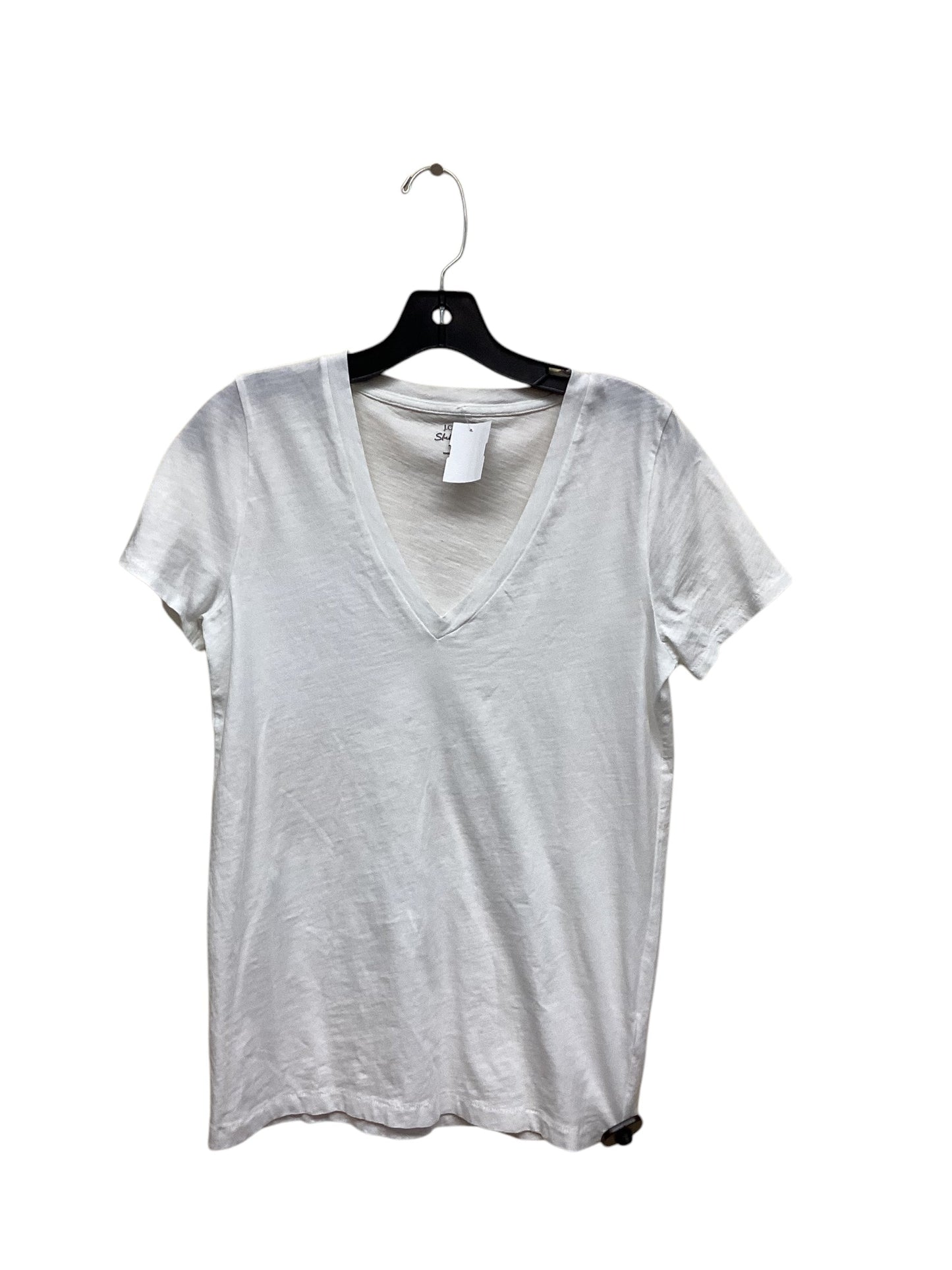 Top Short Sleeve By J. Crew In White, Size: M