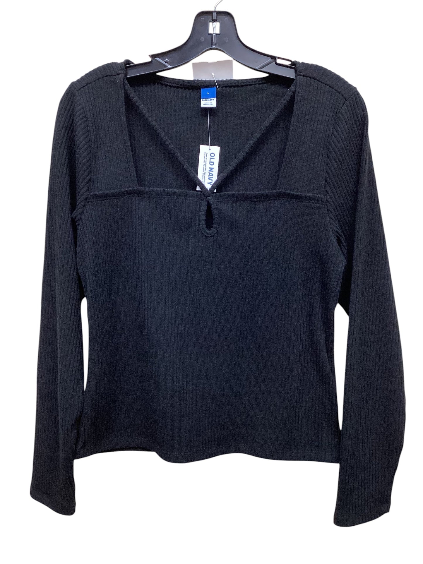 Top Long Sleeve By Old Navy In Black, Size: L