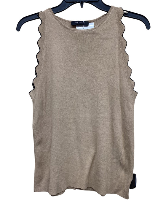 Top Sleeveless By Ann Taylor In Brown, Size: M