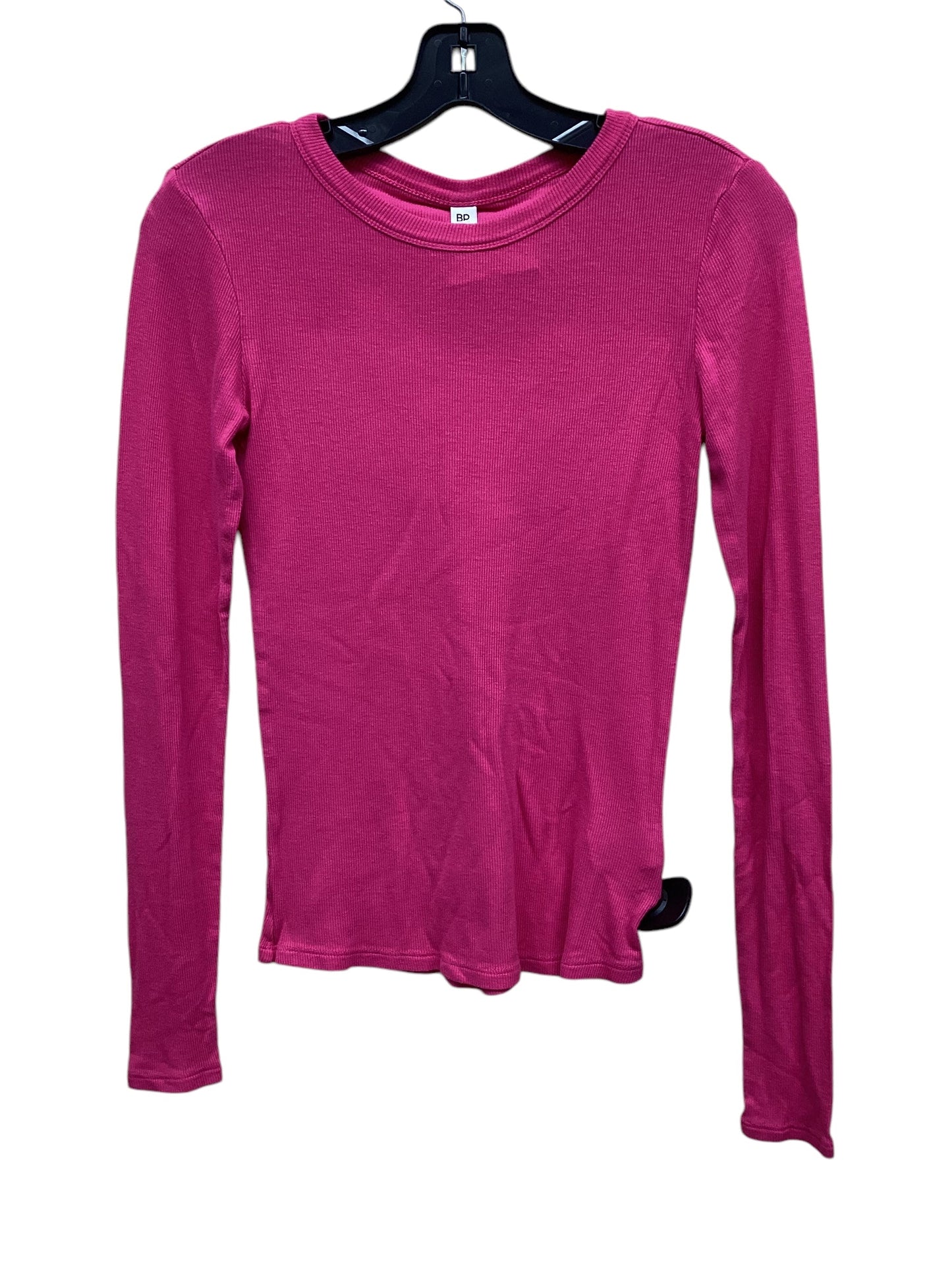 Top Long Sleeve By Bp In Pink, Size: M