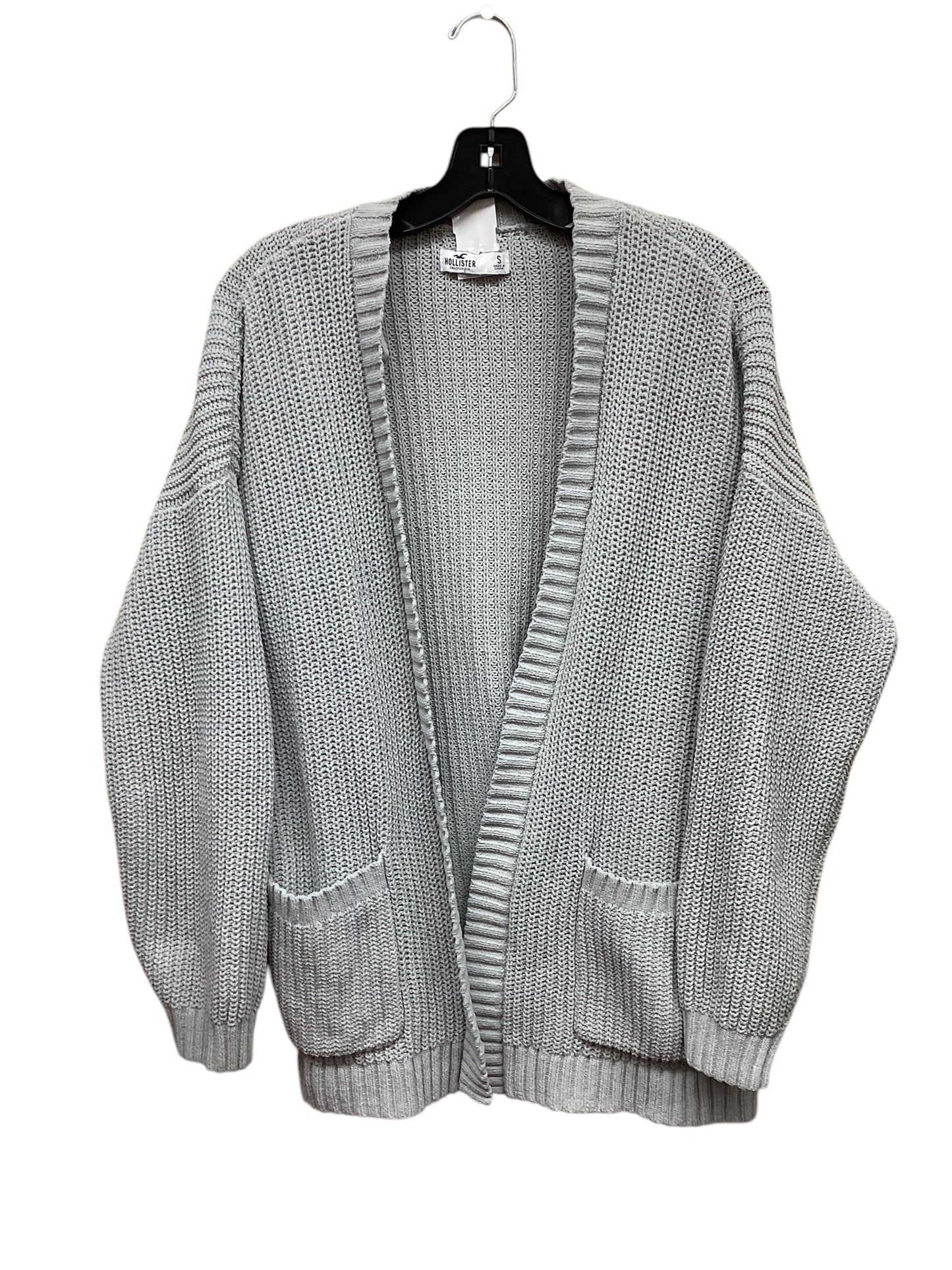 Sweater Cardigan By Hollister In Grey, Size: S