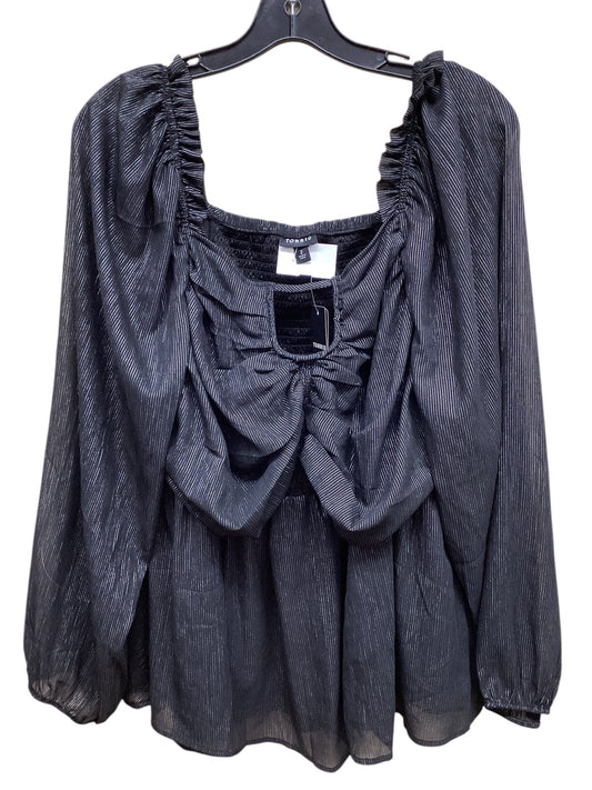 Top Long Sleeve By Torrid In Black, Size: 2x