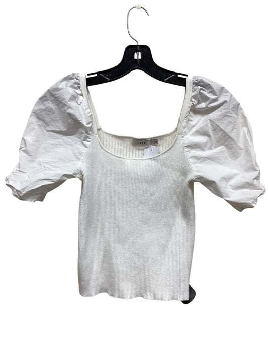 Top Short Sleeve By Lush In White, Size: S