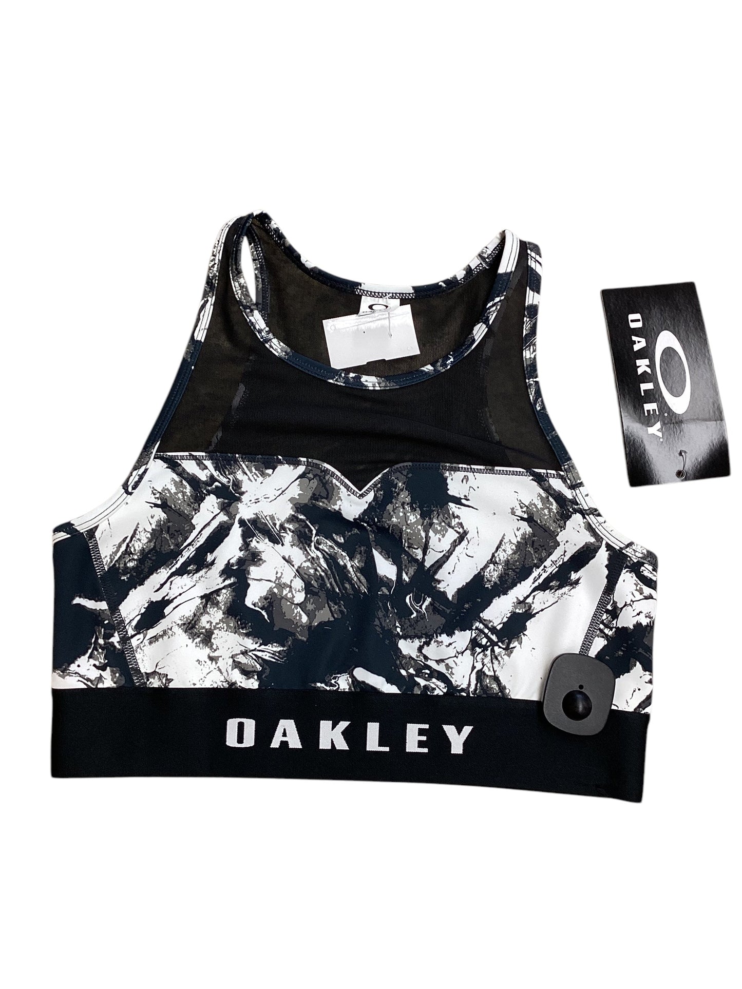 Athletic Bra By Oakley In Black & White, Size: M