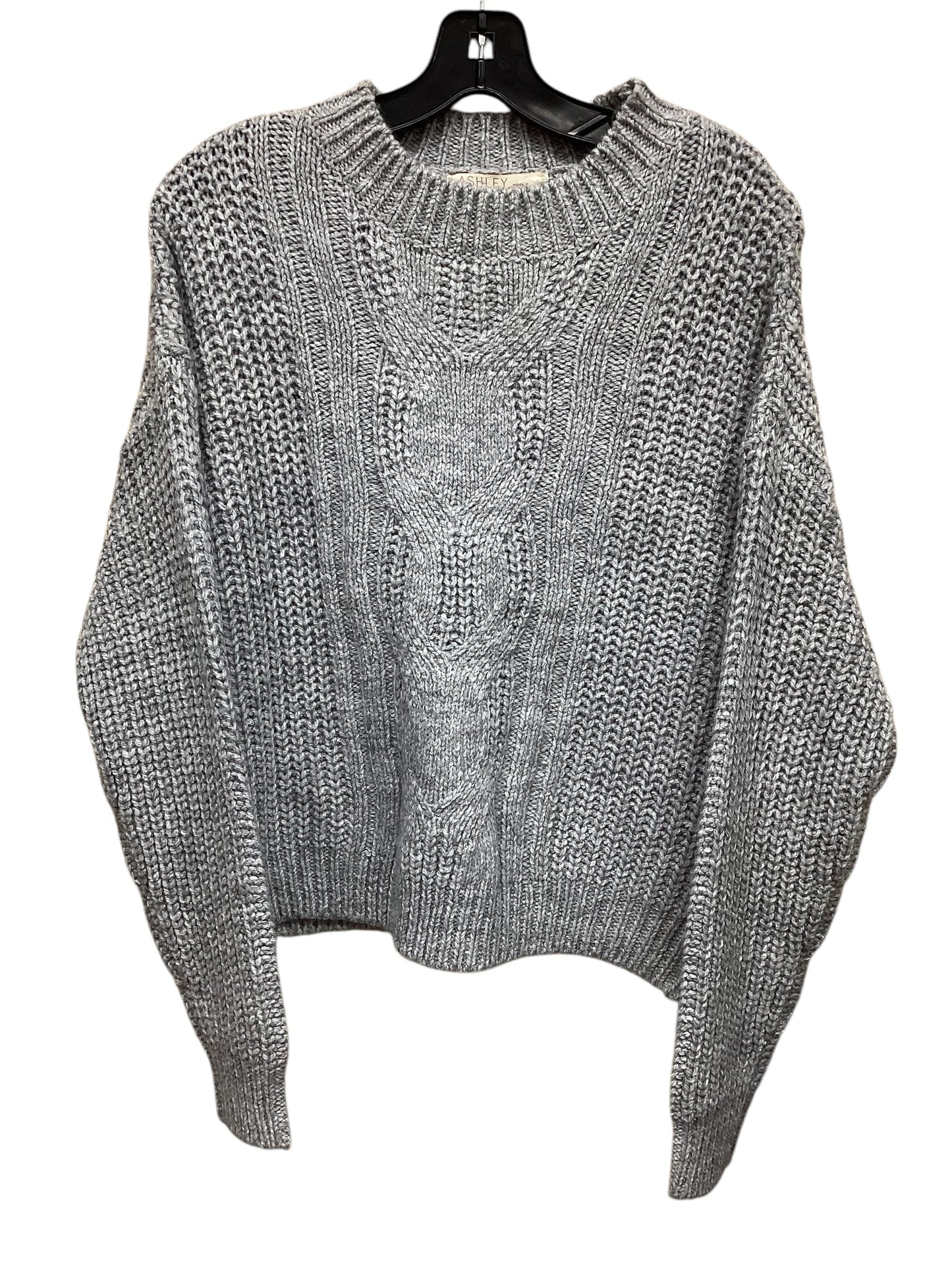 Sweater By Ashley In Grey, Size: L