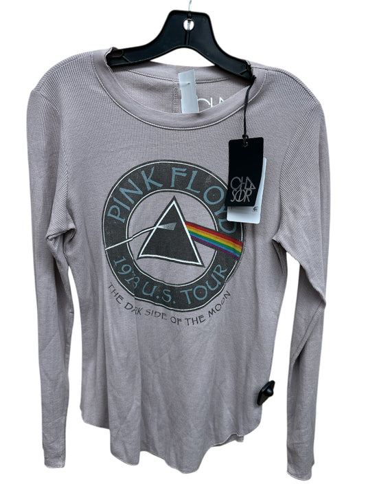 Top Long Sleeve By Chaser In Tan, Size: S