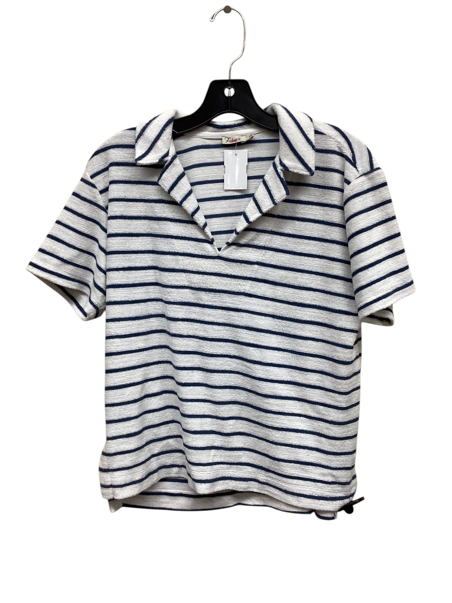 Top Short Sleeve By Faherty In Striped Pattern, Size: S