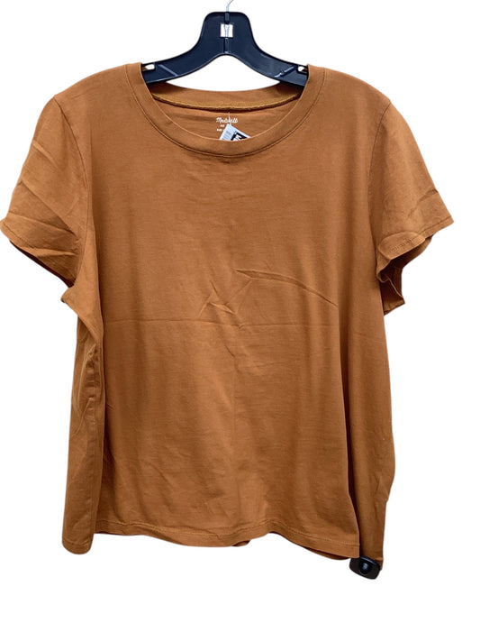 Top Short Sleeve By Madewell In Orange, Size: Xl